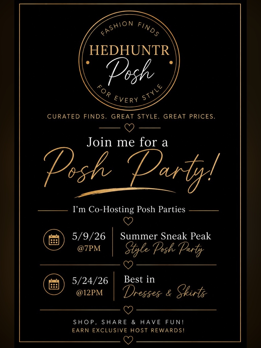Lets Party!!🎉🥳👛🎒🛍️Join us!! It’s Posh Party Time🛍️